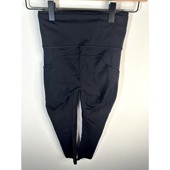 Lululemon Fast & Free Crop II *Nulux 19" Size 0 Black Nulux - Picture 5 of 9